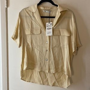 Zara short sleeve blouse